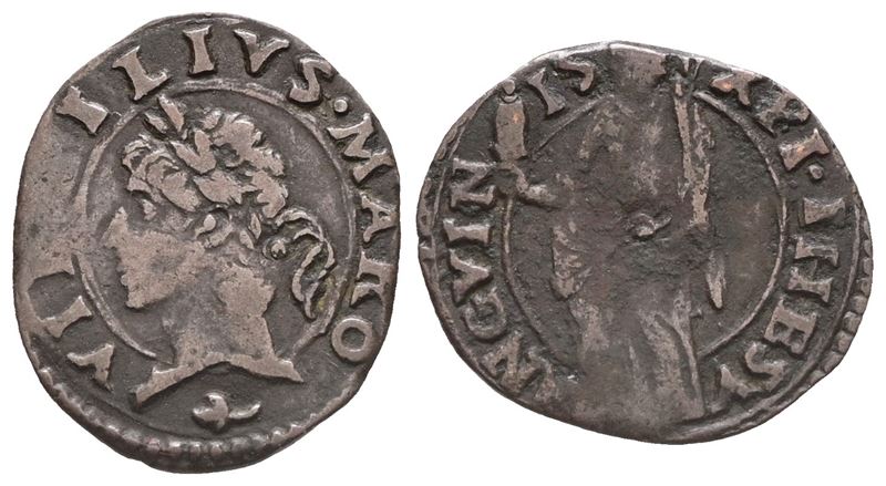 Mantova. Federico II Gonzaga (1519-1540), Figlio D'isabella D'este. Sesino. Mi (1,04 G; 16 MM). V...