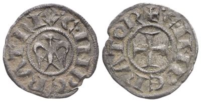 Messina. Regno di Sicilia. Enrico Vi (1194-1197), con Costanza D'altavilla. Denaro, Circa 1195-11...