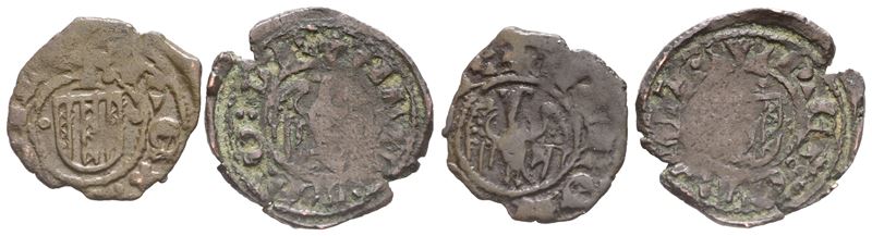 Messina. Regno di Sicilia. Alfonso D'aragona (1416-1458). Coppia di Denari. Ae. Mir 227. Bb