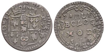 Modena. Francesco III D'este (1737-1780). da 2 Bolognini, 1741. Mi (1,16 G; 18 MM). Mir 850/2. Tr...