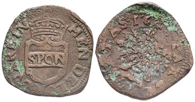 Napoli. Repubblica Napoletana (1647-1648). Publica, 1648. Ae (6,90 G; 30 MM). Pannuti-riccio 3; M...