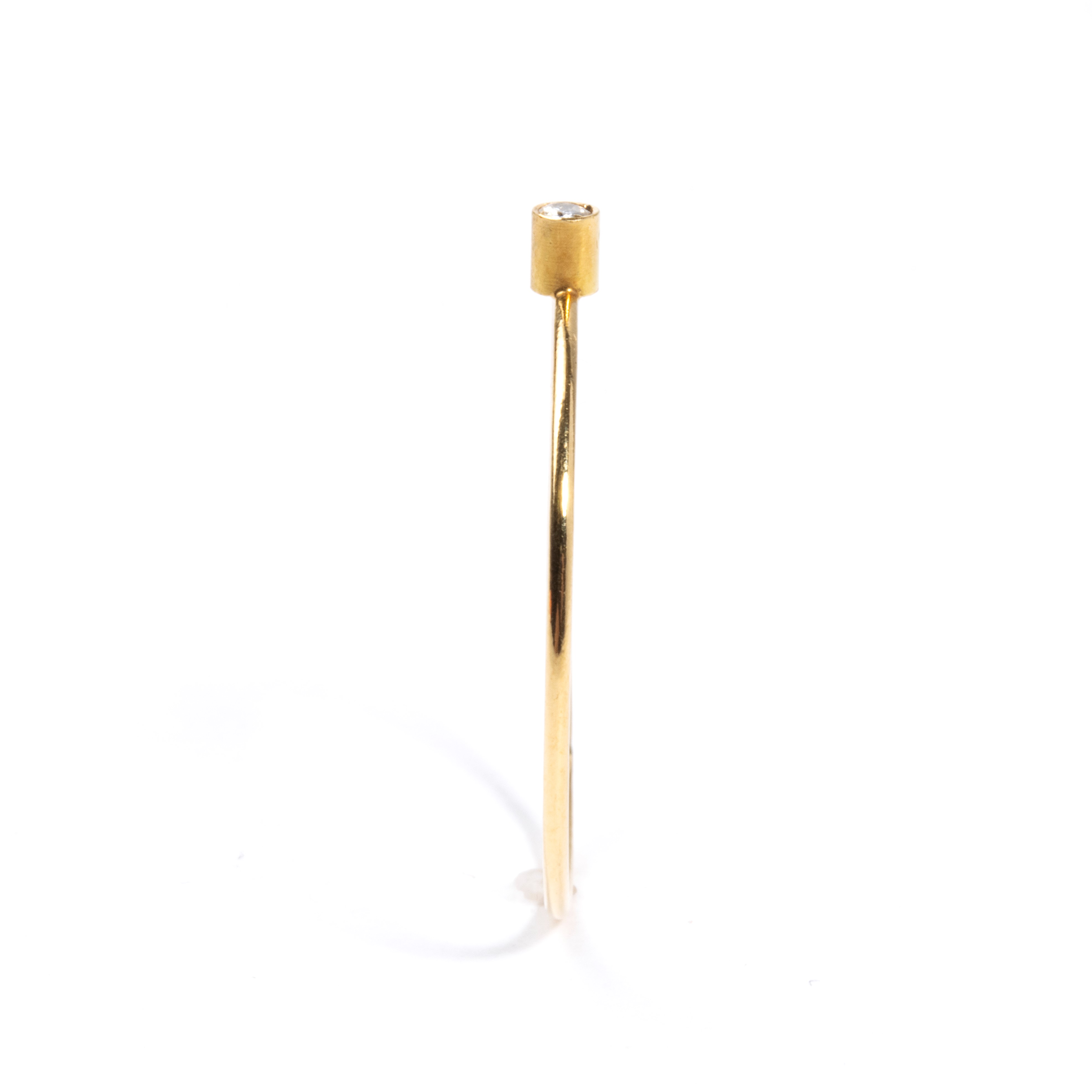 Anello in oro giallo con diamante