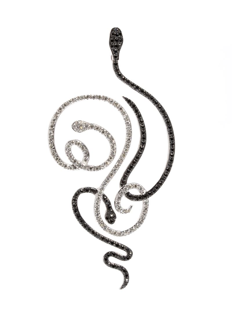 Pendente in oro con diamanti