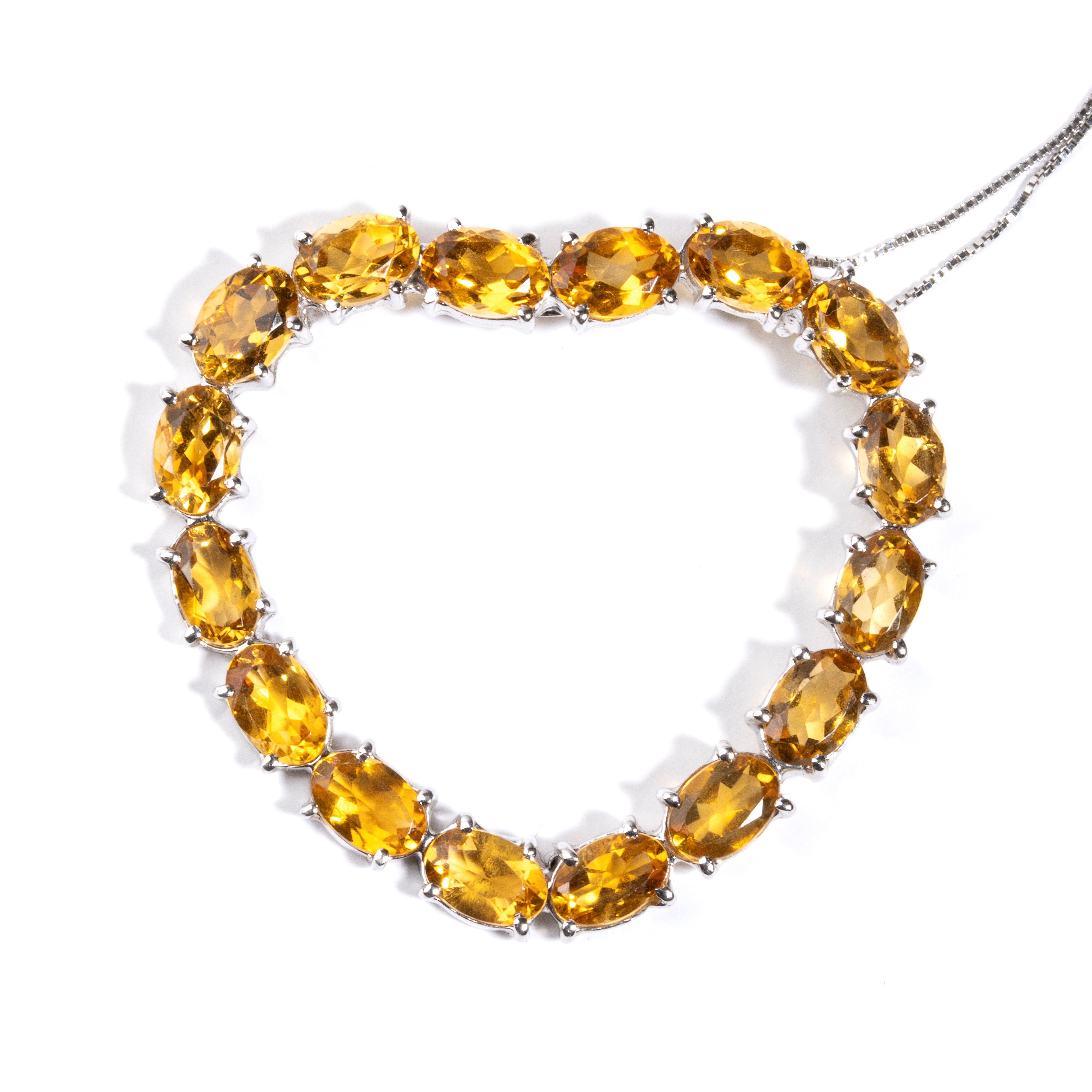 Girocollo in oro e quarzi citrini