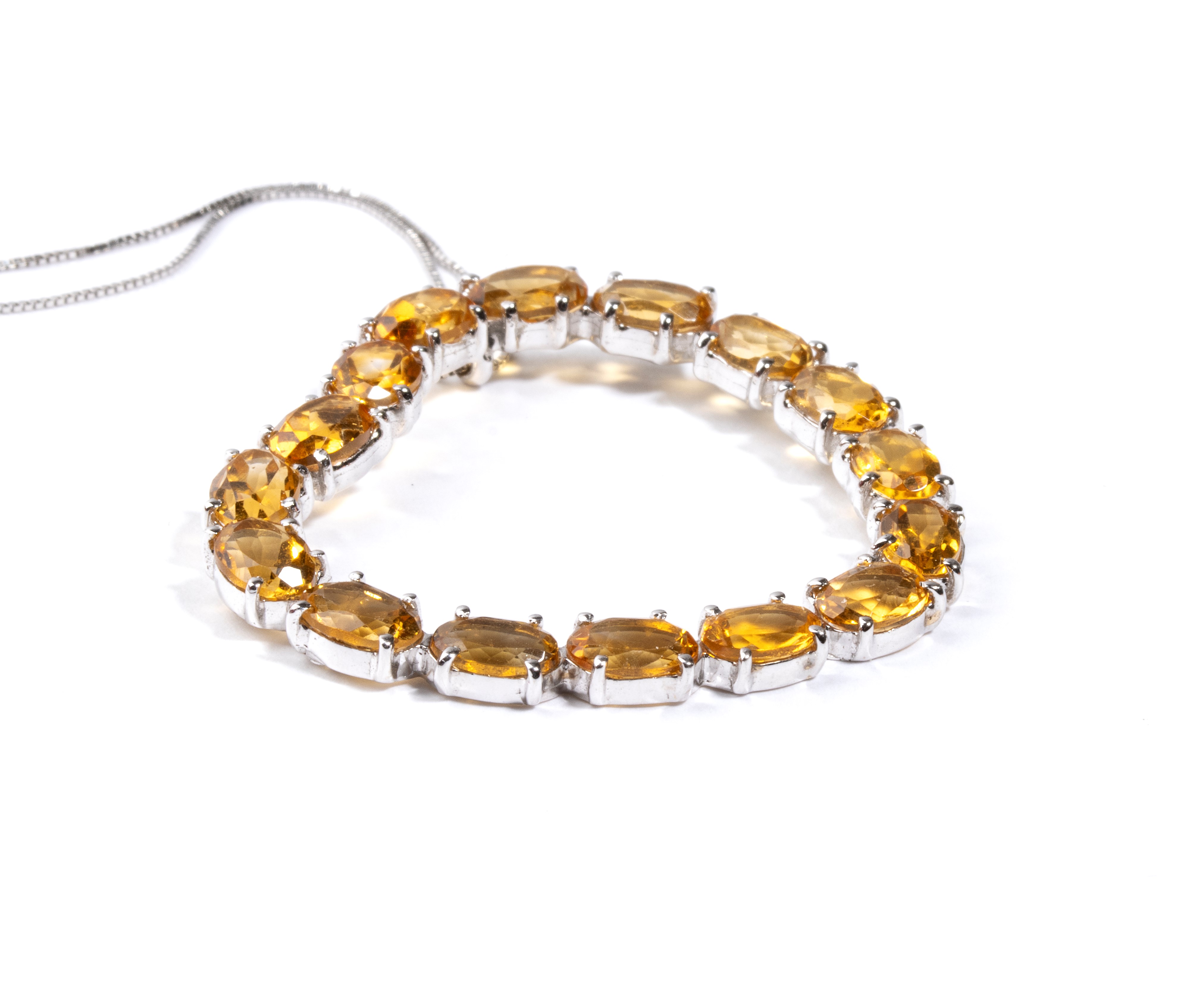 Girocollo in oro e quarzi citrini