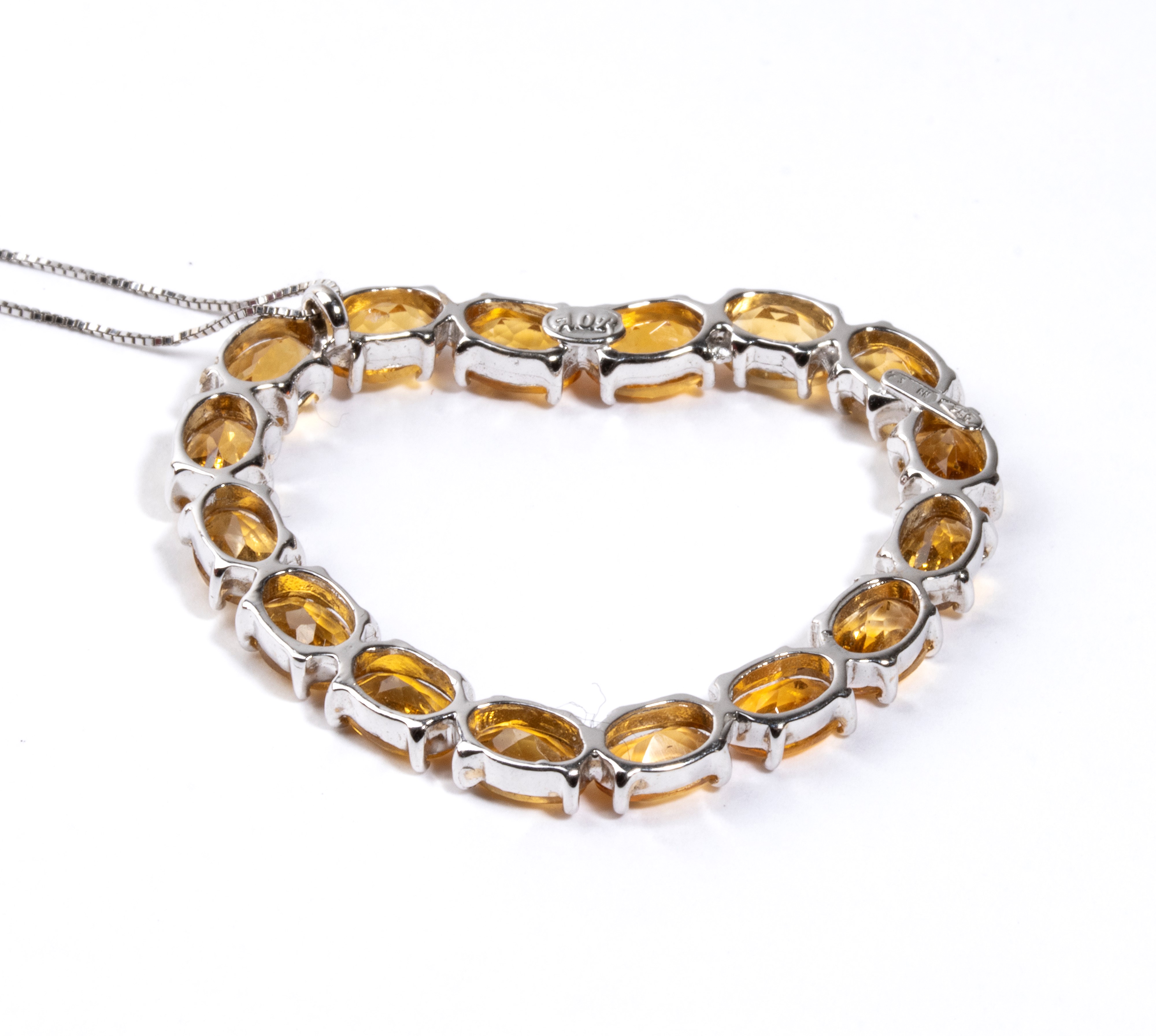 Girocollo in oro e quarzi citrini