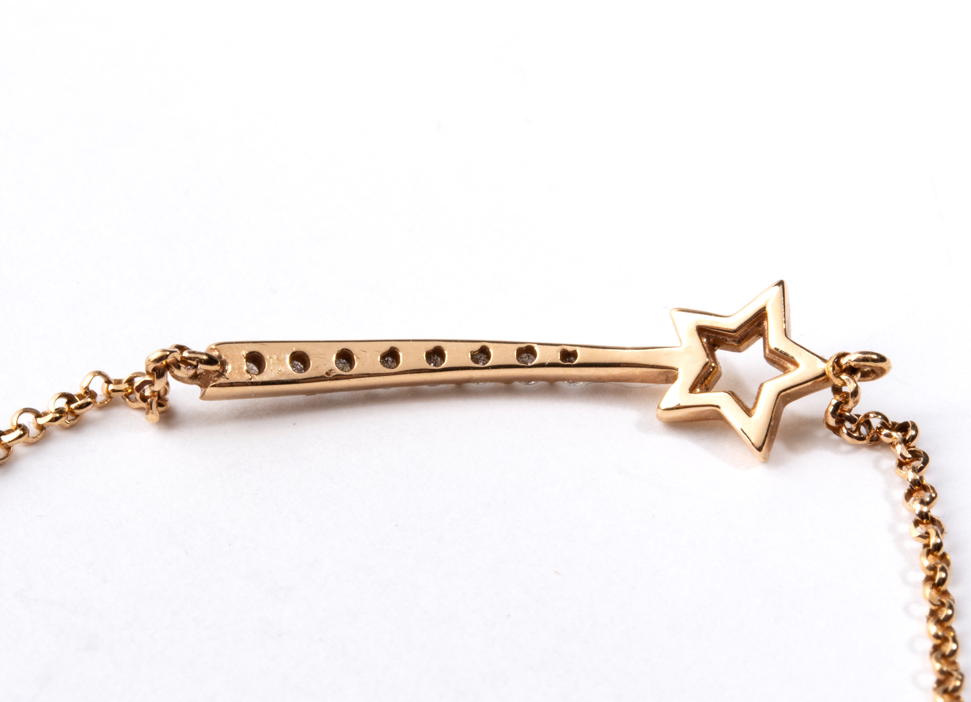 Fratelli Dinacci, Bracciale in oro giallo 18k con diamanti (ct. ca. 0,08)