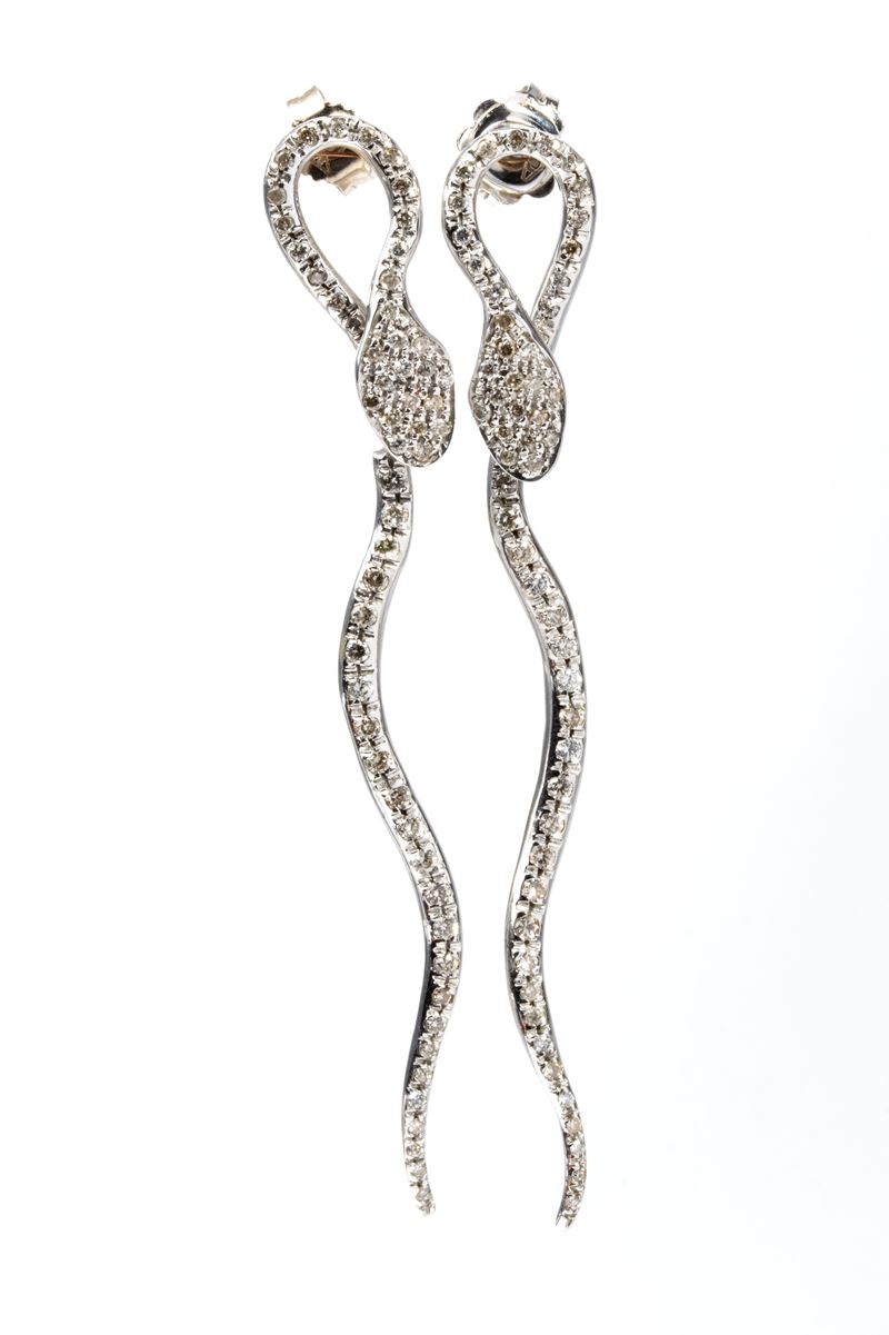 Orecchini in oro e diamanti