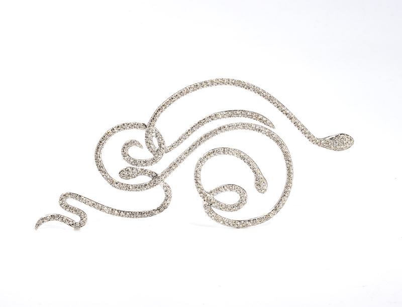 Pendente in oro con diamanti