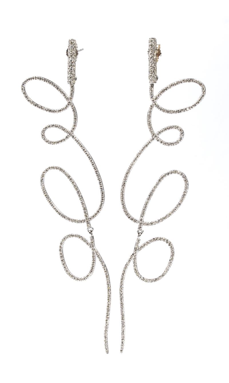 Orecchini in oro e diamanti