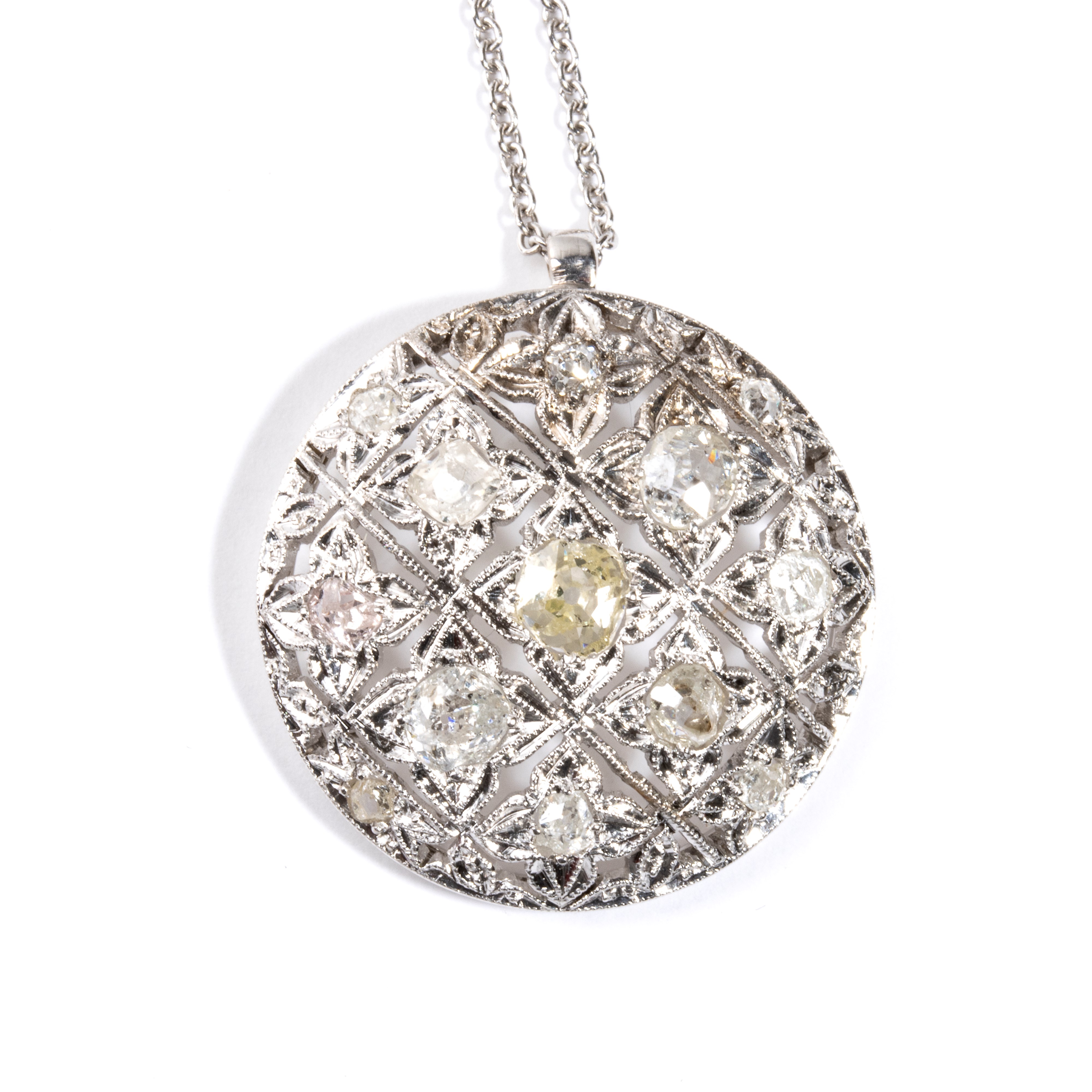 Pendente in oro e diamanti