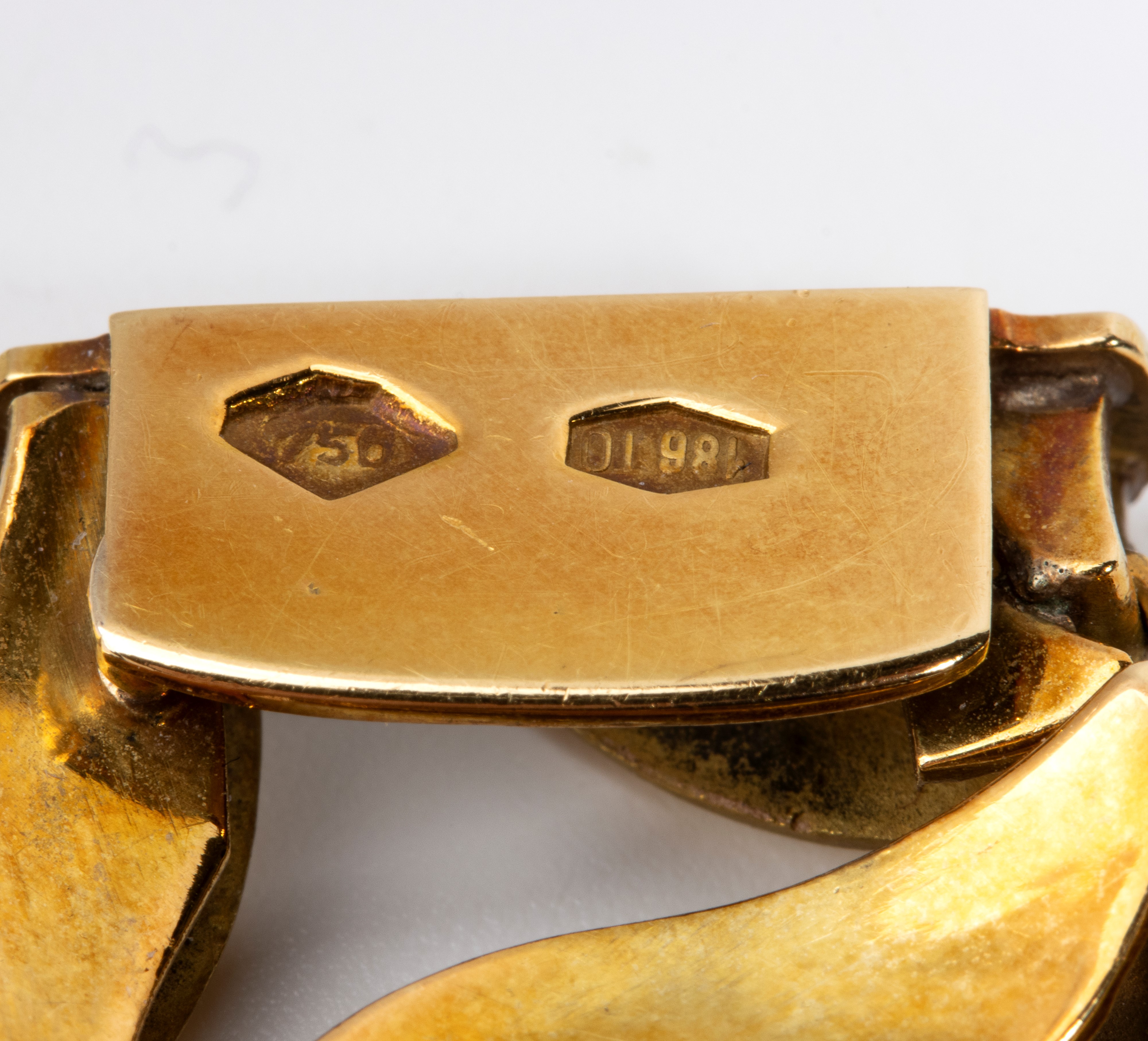 Bracciale in oro con smalti