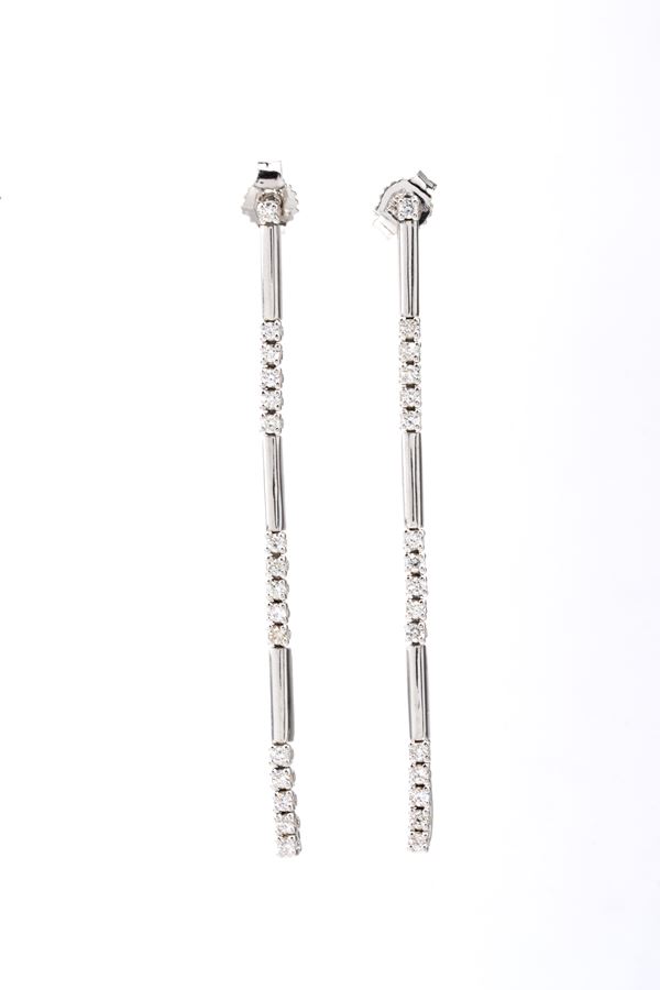 Pair of diamond stud earrings