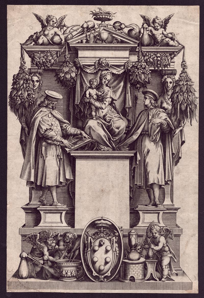 Frontespizio del Ricettario fiorentino di nuovo illustrato