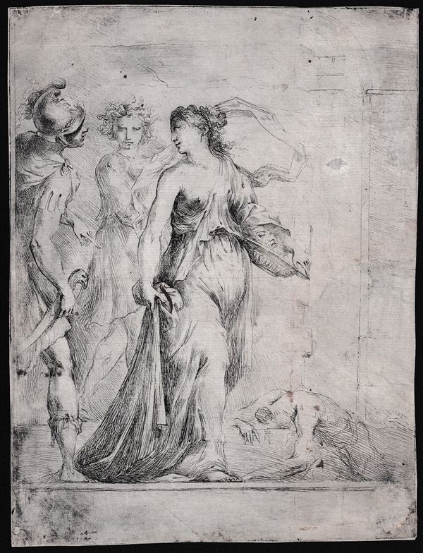 Bartolomeo Biscaino - Erodiade con la testa di Giovanni Battista