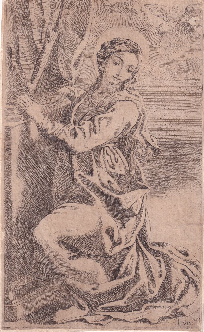 Madonna, da Annunciazione, da Annibale Carracci