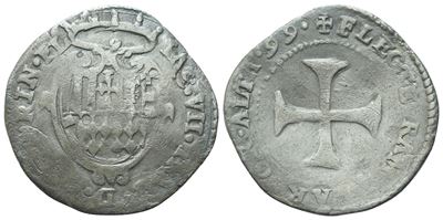 Giacomo VII Appiani, Grosso, 1599, Piombino, argento (Ag) 2,18 g
