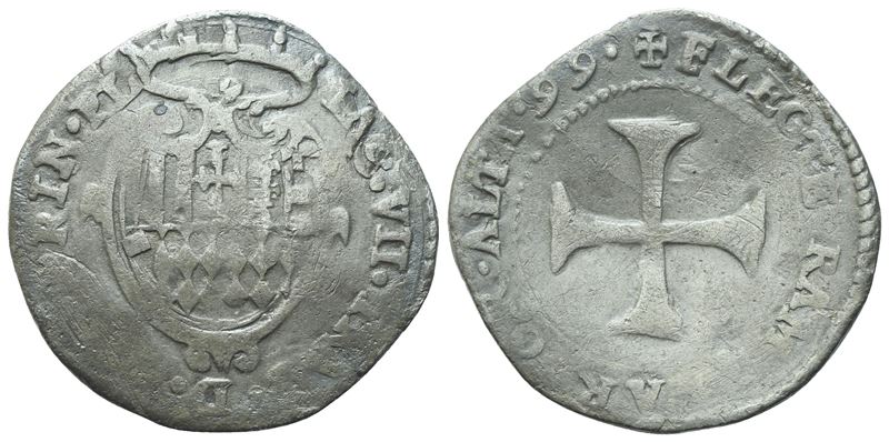 Giacomo VII Appiani, Grosso, 1599, Piombino, argento (Ag) 2,18 g