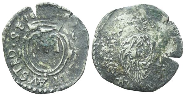 PIOMBINO. Niccolò Ludovisi (Principe, 1634-1665). Crazia; Mi (0,73 g; 19 mm)