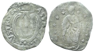 Ludovisi (Principe Niccolò Ludovisi, 1634-1665), Crazia “Mi” (0,65 g; 18 mm)