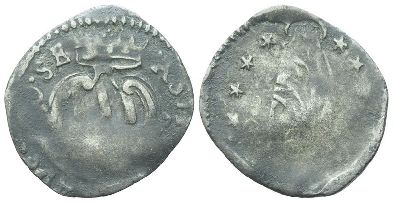 Ludovisi (Niccolò Ludovisi, Principe 1634-1665), Crazia con stemma coronato e Immacolata Concezio...