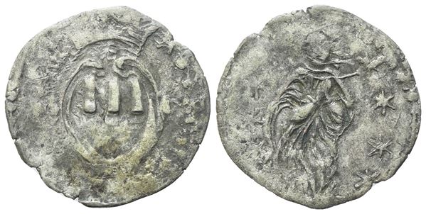 PIOMBINO. Niccolò Ludovisi (Principe, 1634-1665). Crazia; Mi (0,61 g; 17 mm)