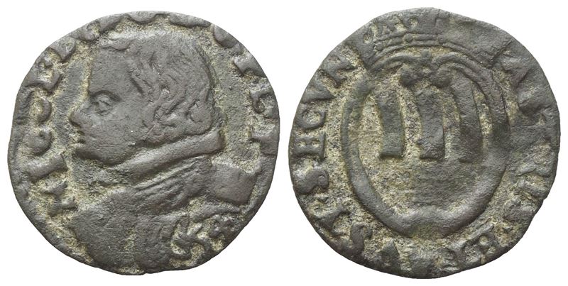 Niccolò Ludovisi (Principe 1634–1665), Quattrino 1654 (Piombino) — Cu, 0,80 g