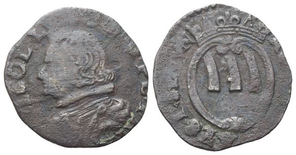PIOMBINO. Niccolò Ludovisi (Principe, 1634-1665). Quattrino. Cu (1,03 g; 15 mm)