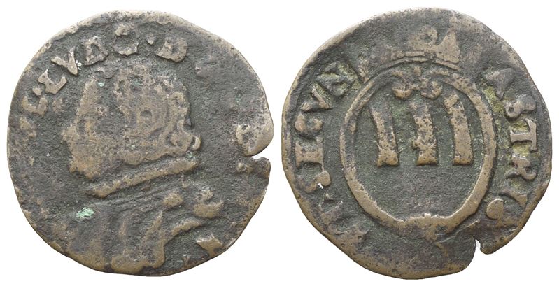 Ludovisi (Principe Niccolò Ludovisi, 1634-1665), Quattrino, Cu (Piombino), 0,74 g