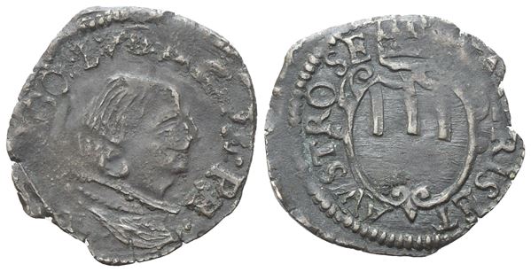 PIOMBINO. Niccolò Ludovisi (Principe, 1634-1665). Quattrino; Cu (0,55 g; 17 mm)