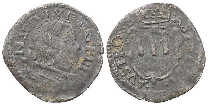 Ludovisi (Niccolò Ludovisi, Principe 1634-1665), Quattrino, Piombino (Cu, 0,62 g)