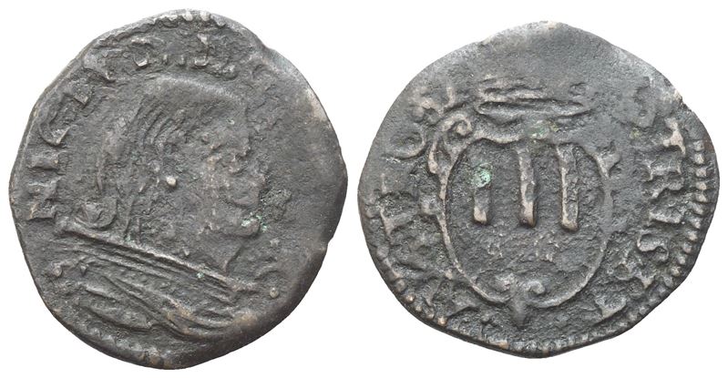 Ludovisi (Niccolò Ludovisi, 1634-1665), Quattrino di Piombino (Cu, 1,10 g)
