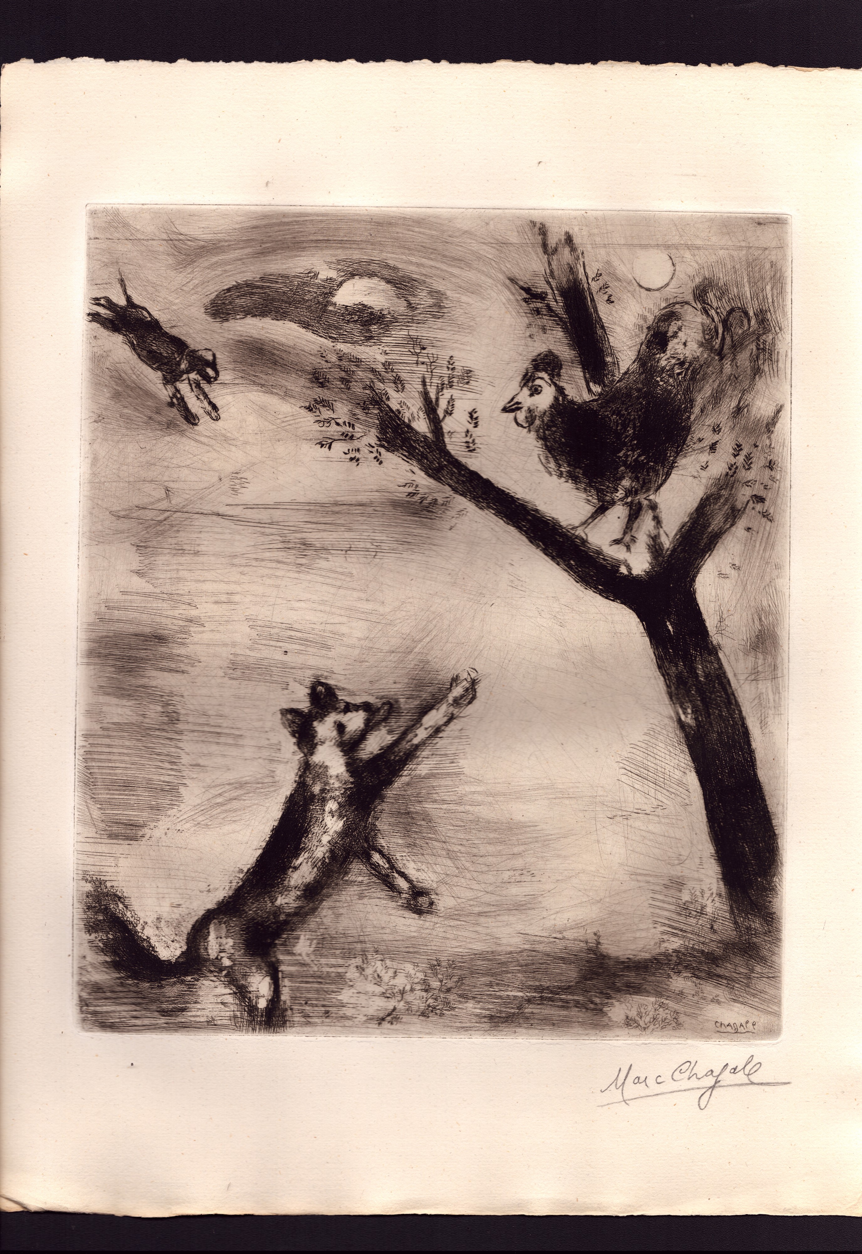Marc Chagall - Les Fables - Lotto di 28 incisioni
