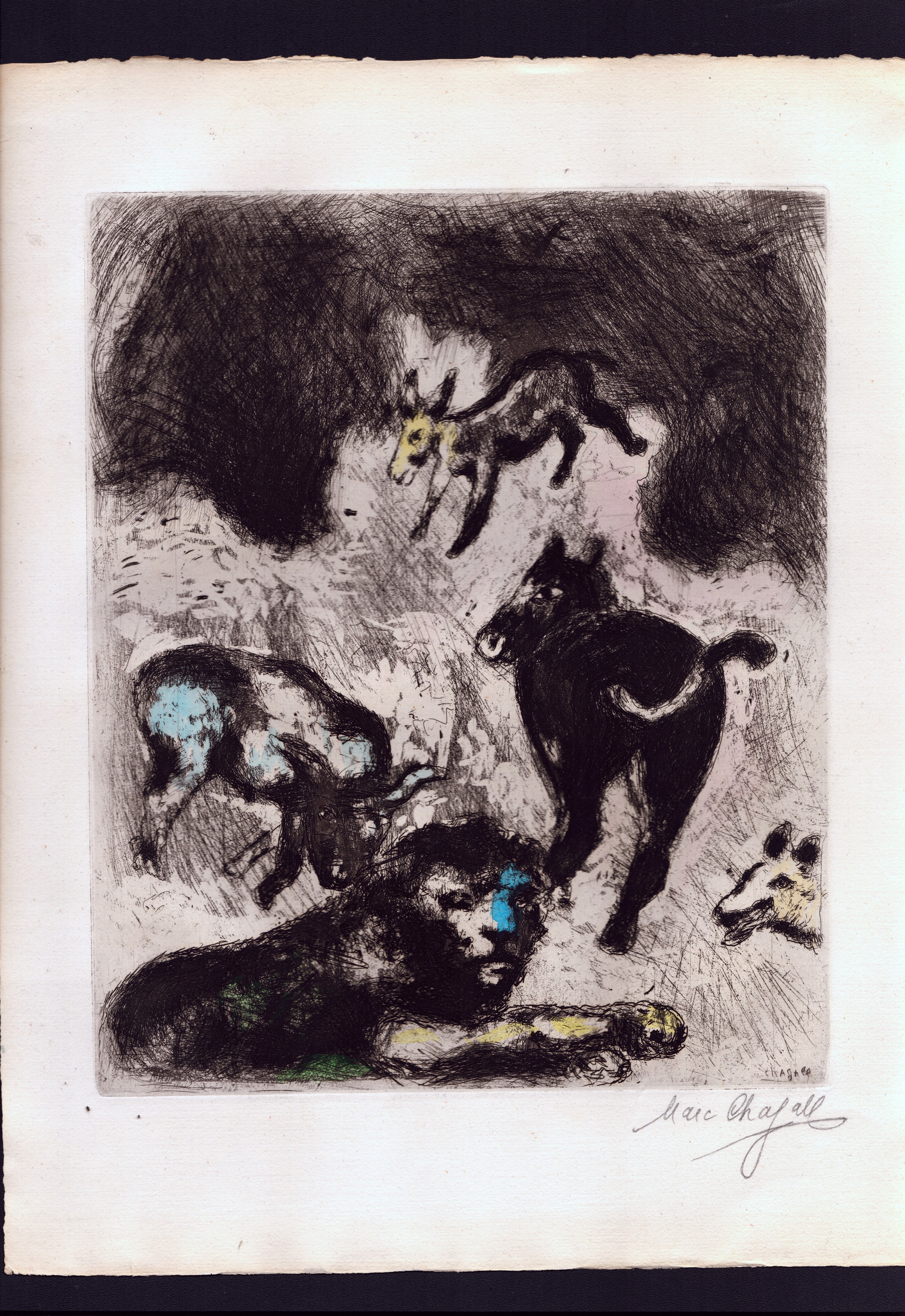 Marc Chagall - Les Fables - Lotto di 28 incisioni