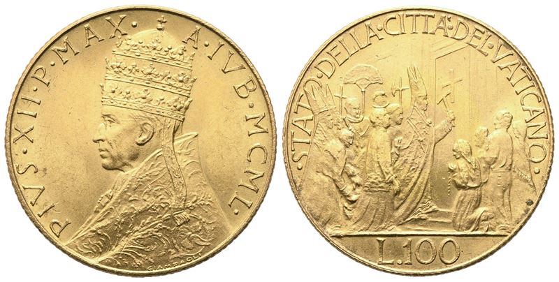 Pio XII (1939-1958), 100 Lire 1950 – Anno Santo (Vaticano)