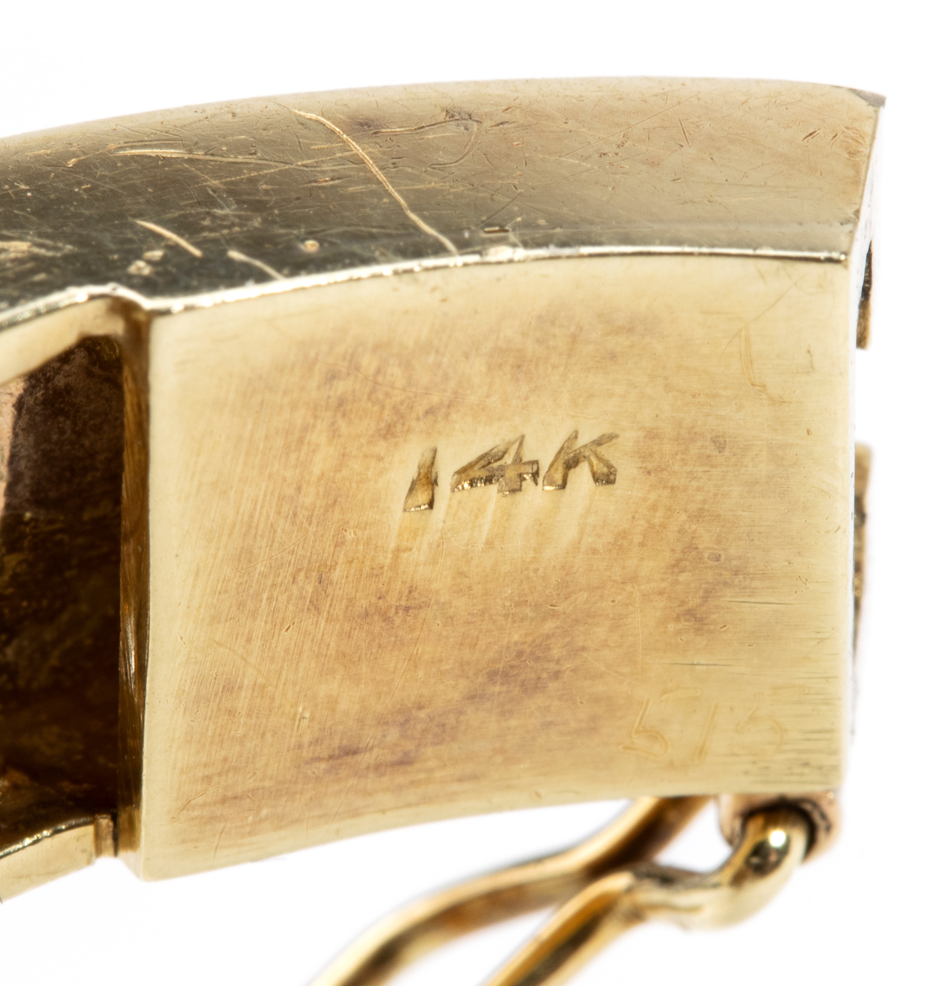 Bracciale rigido in oro 14k con diamanti e rubini, certificato gemmologico IGN 38840