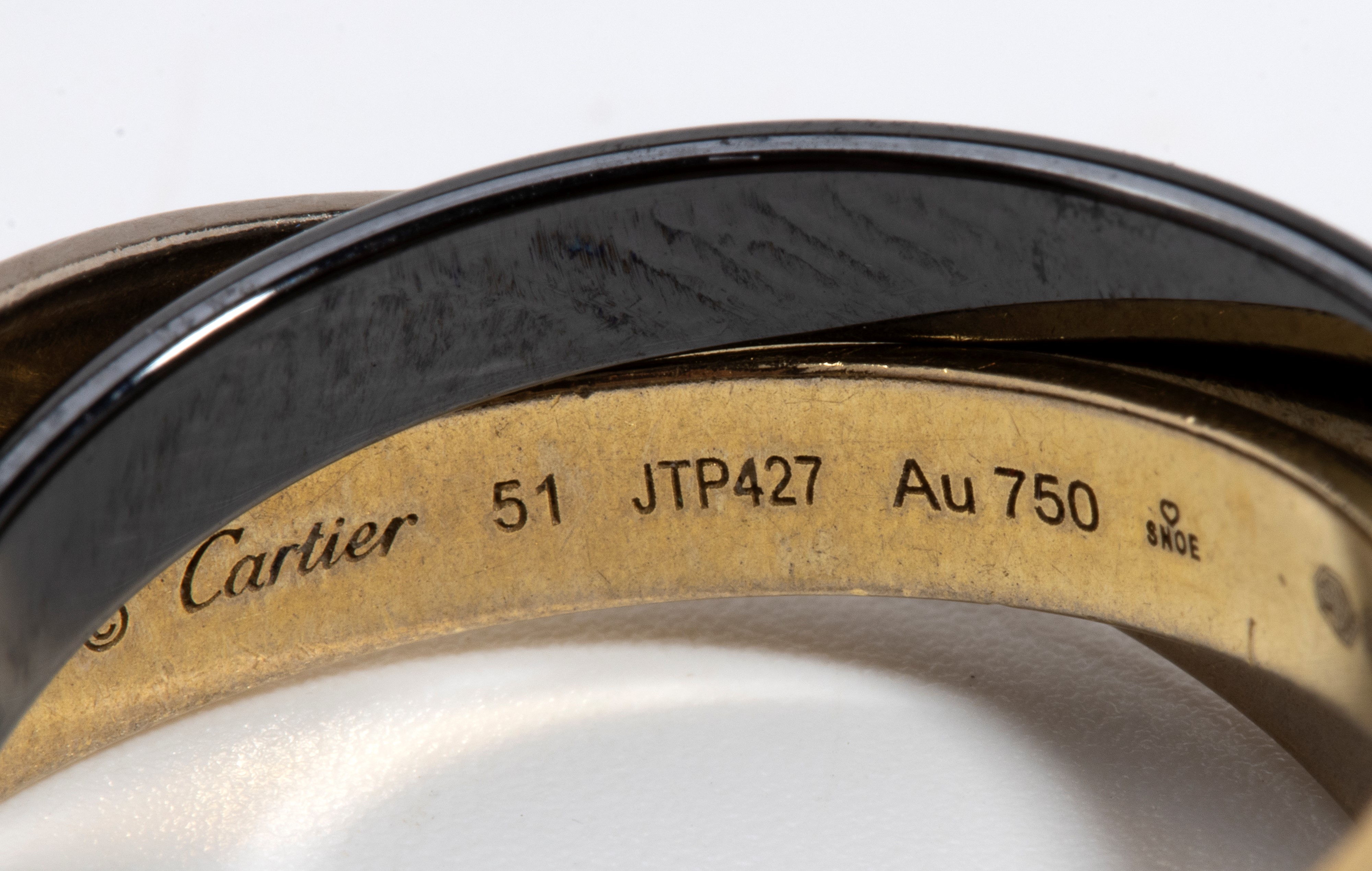 Le Must De Cartier: anello Trinity in oro