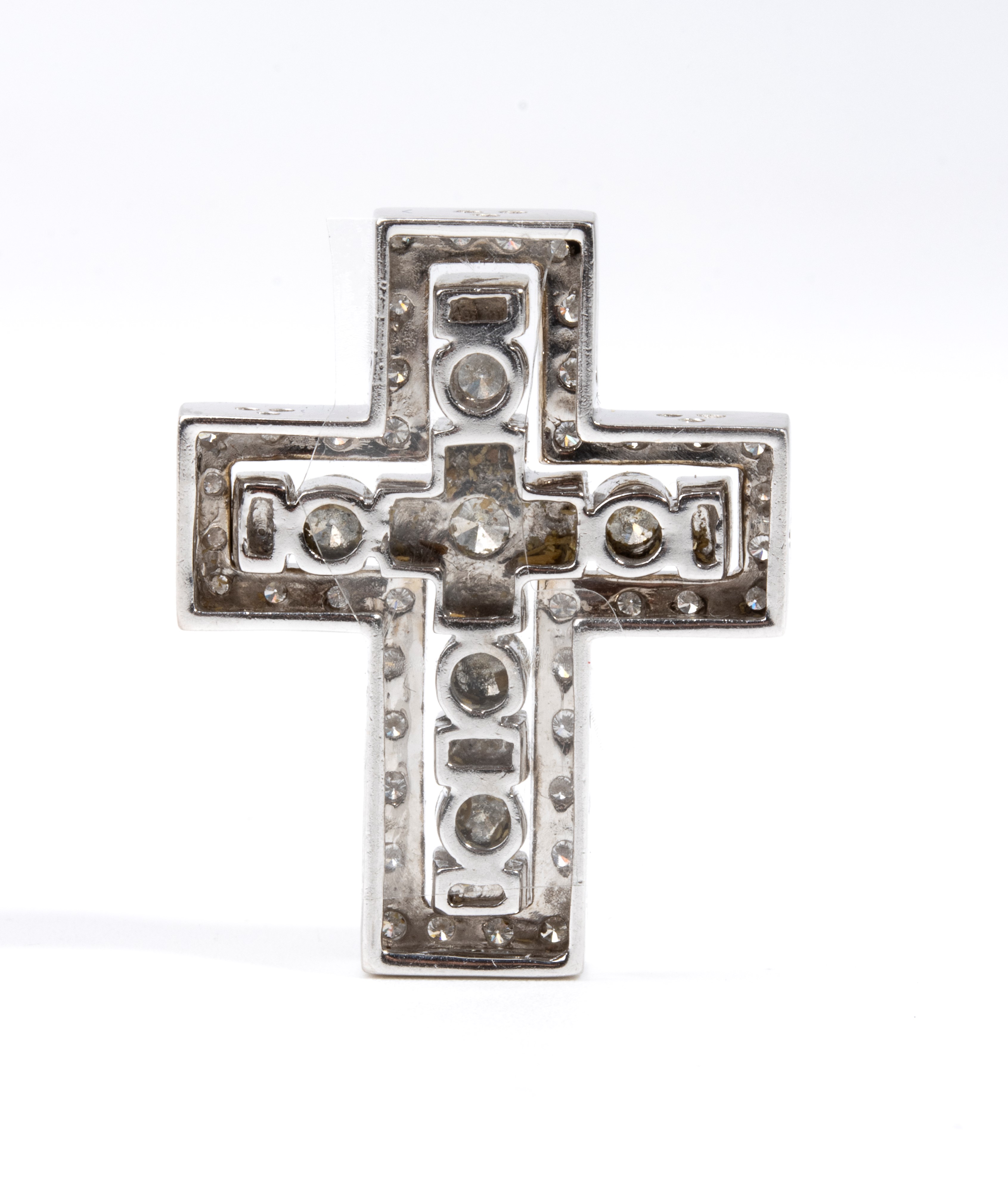 Pendente in oro bianco con diamanti