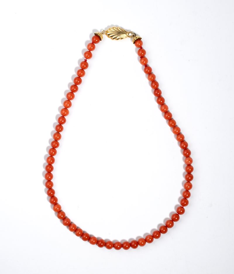 Collana in corallo Mediterraneo