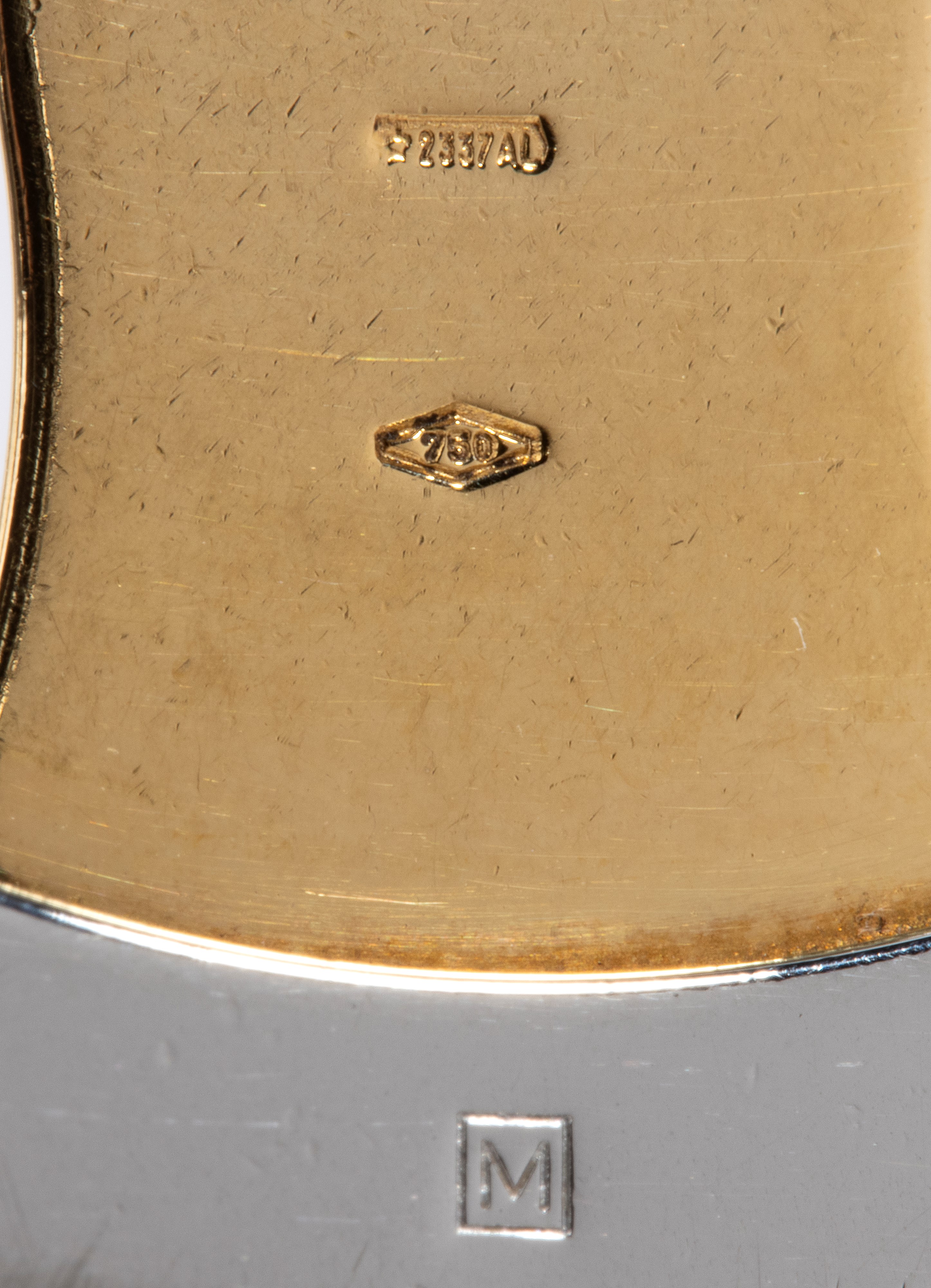 Collezione Tondo: pendente in acciaio ed oro