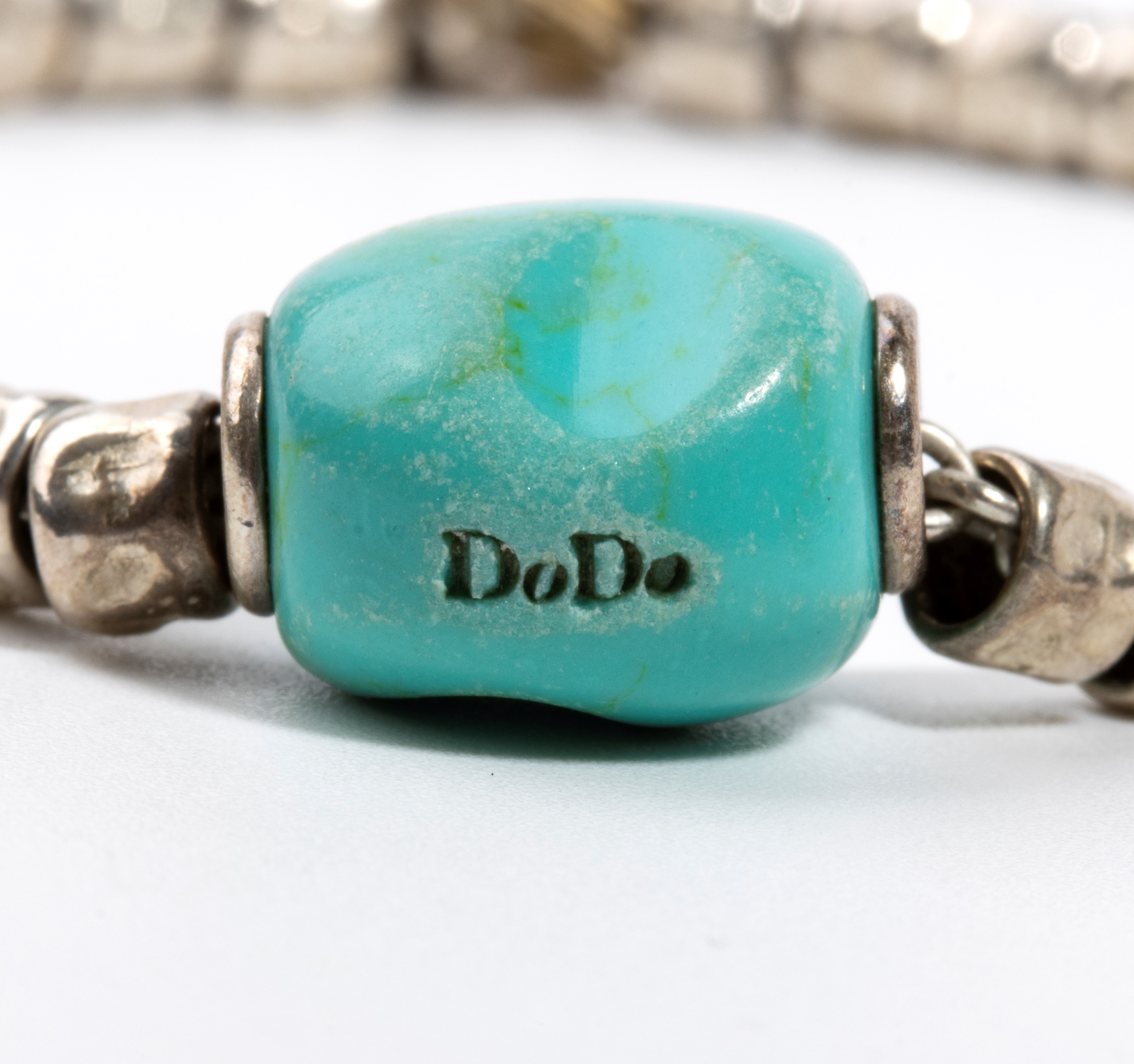 Bracciale in argento con turchese