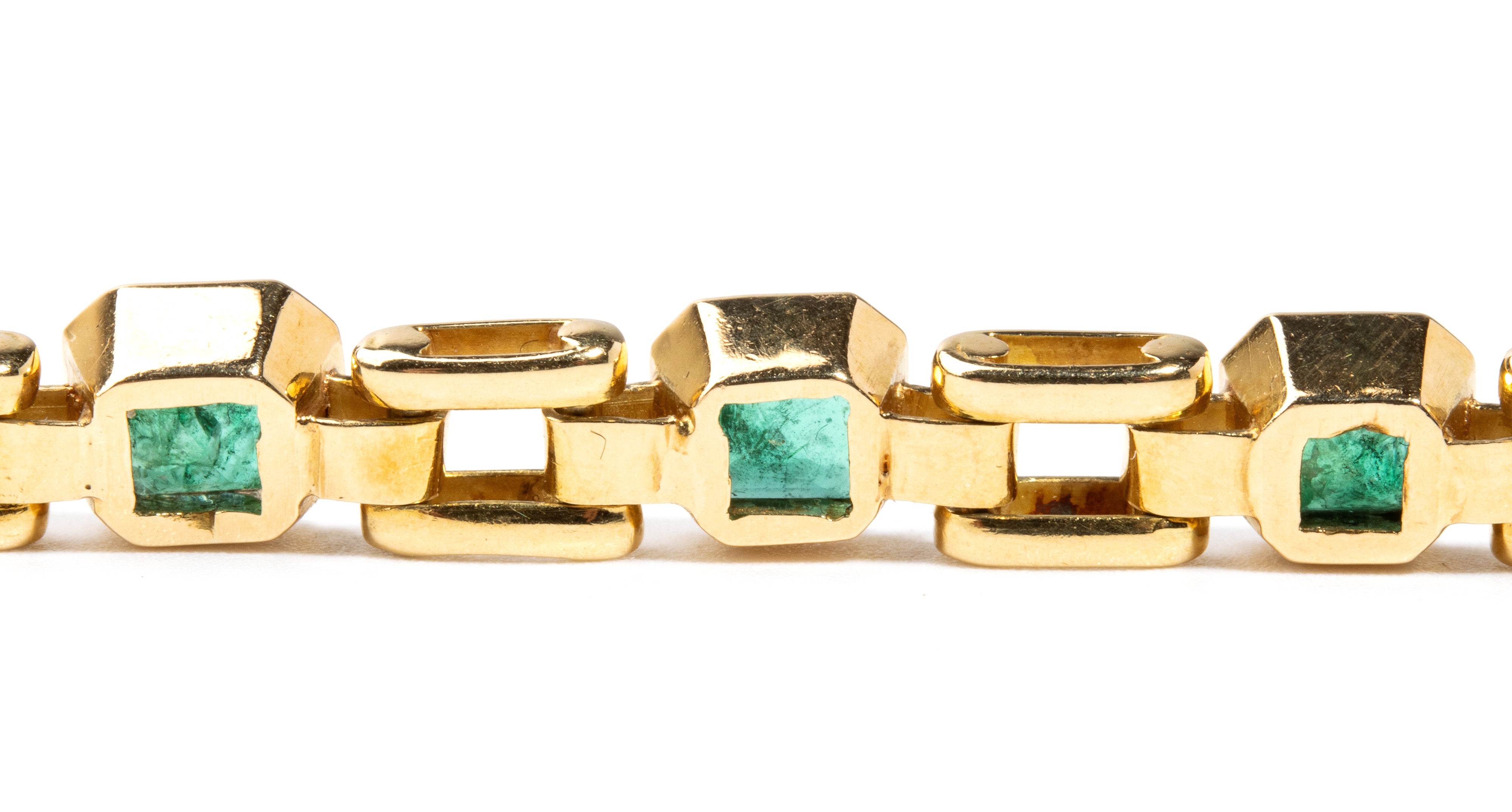 Bracciale in oro e smeraldi