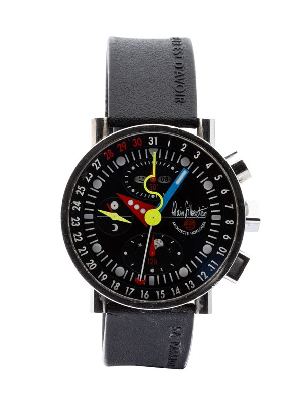 ALAIN SILBERSTEIN - Cronografo da polso in acciaio