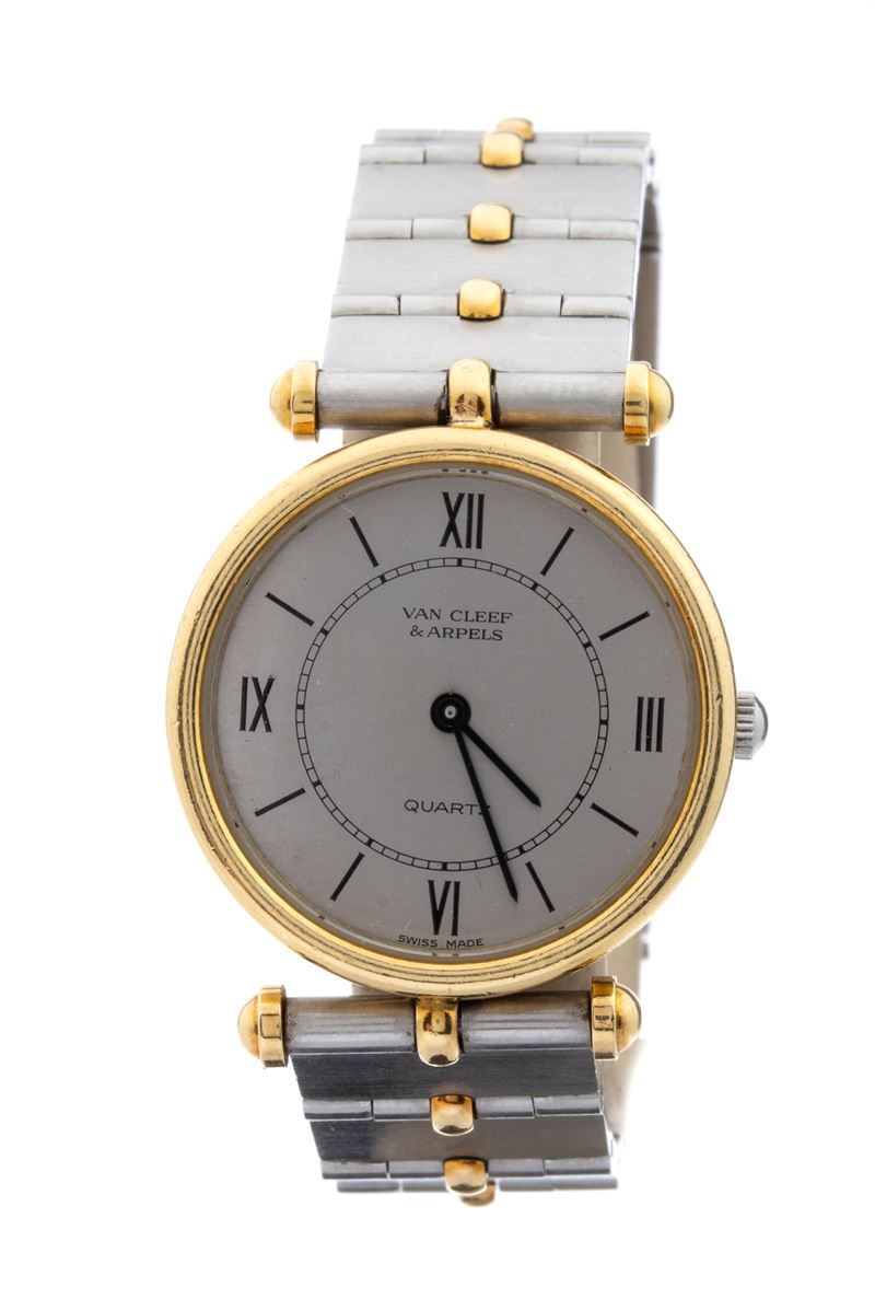 Van Cleef & Arpels - Orologio da polso in acciaio e oro con movimento al quarzo