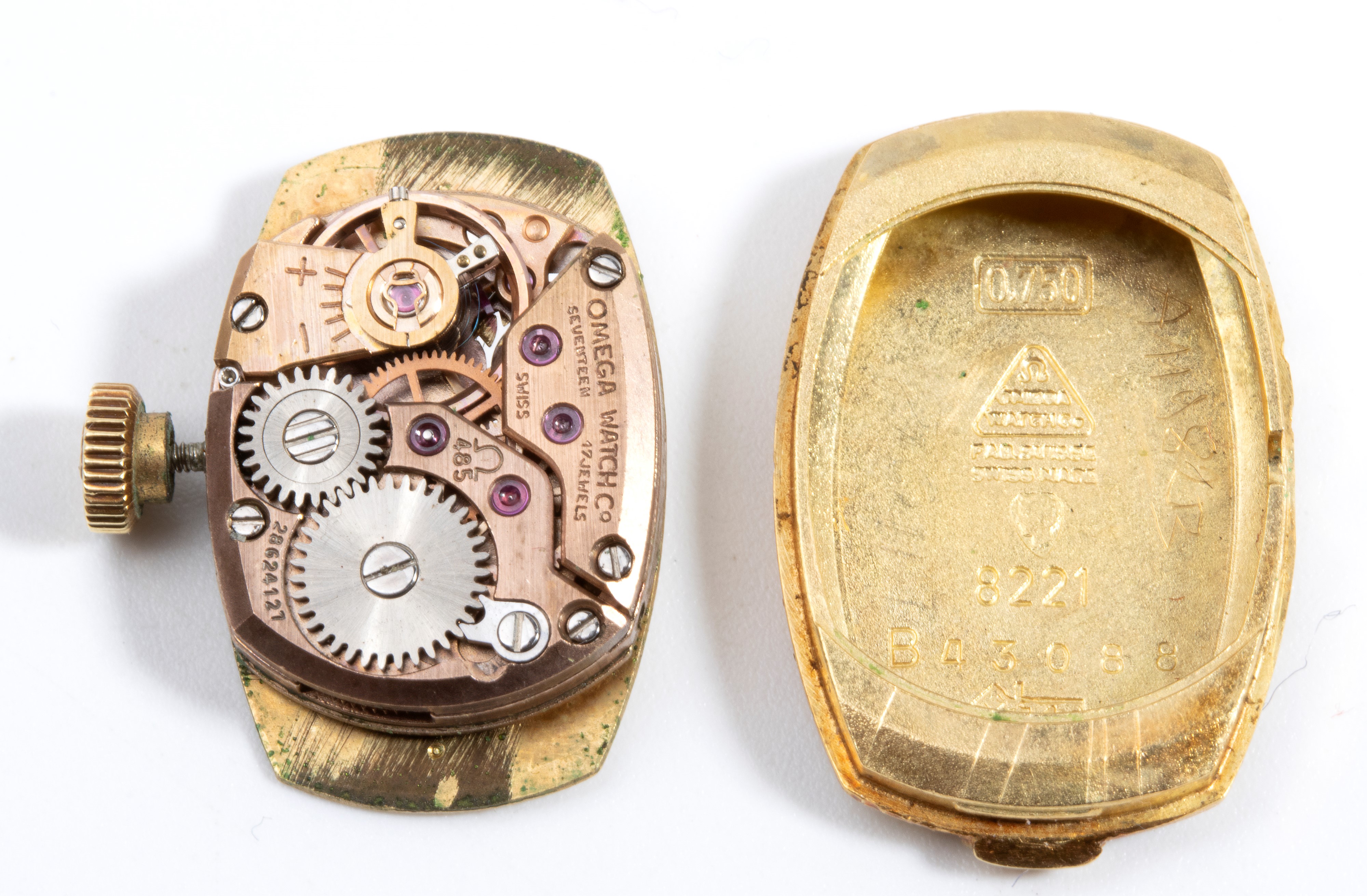 Omega - Orologio da polso in oro 18k (anni '50-'60)