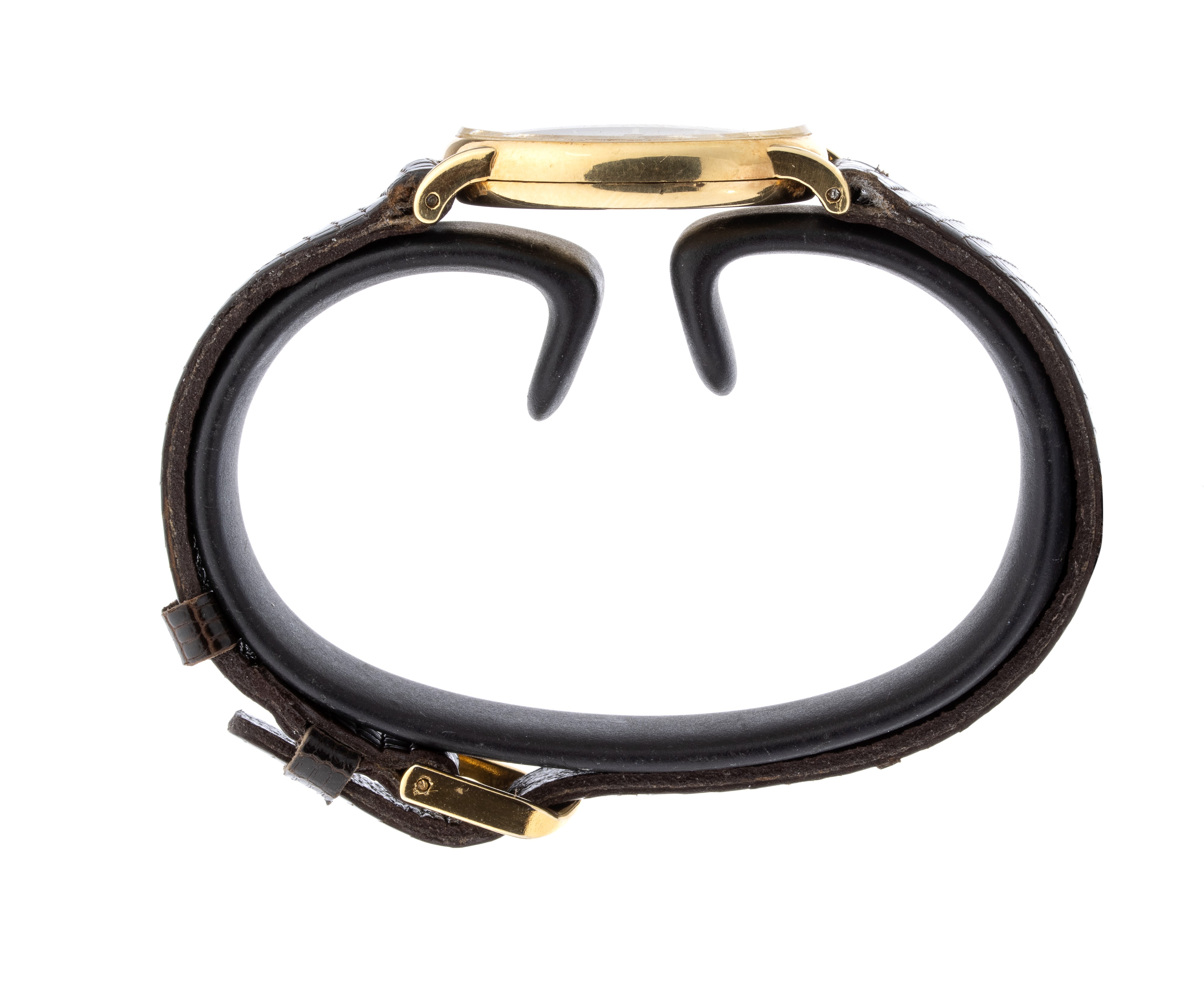 Bucherer - Orologio Lady da polso in oro, cassa ovale e movimento meccanico a carica manuale (ann...