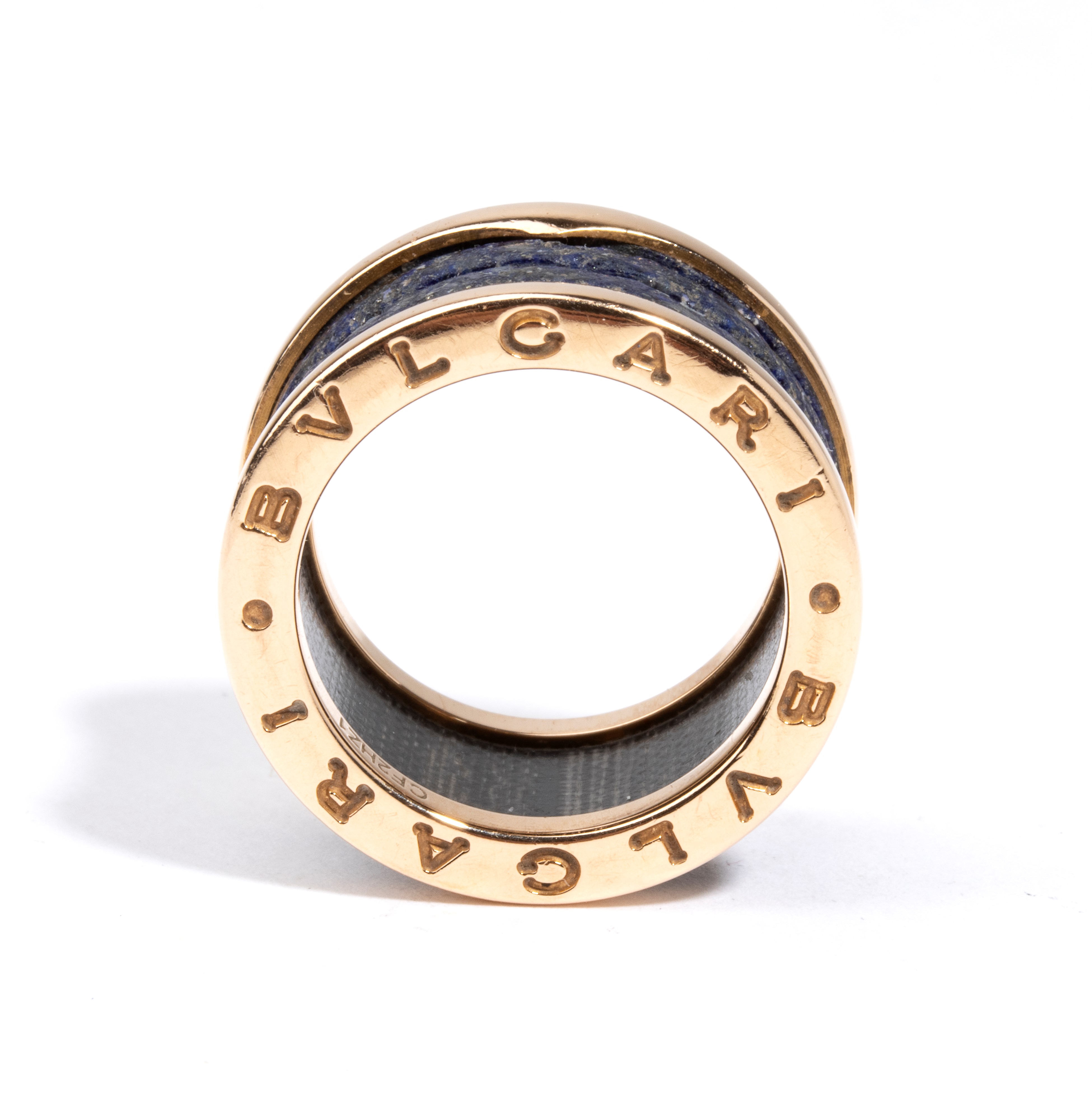 Collezione B.zero 1: anello in oro e lapislazzuli