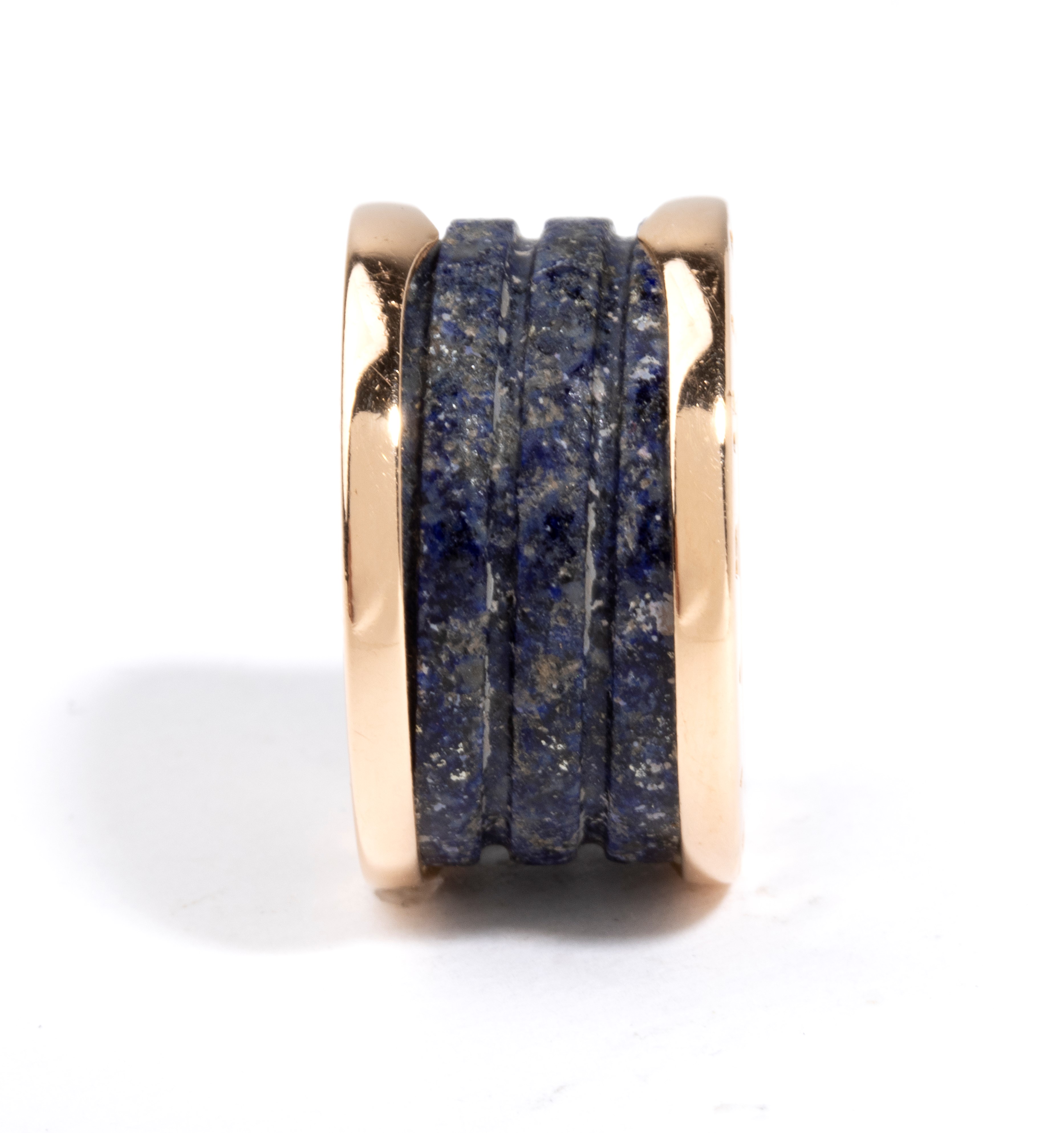 Collezione B.zero 1: anello in oro e lapislazzuli