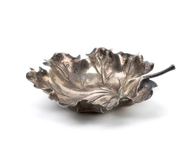 Foglia di geranio in argento 925 (collezione nature)