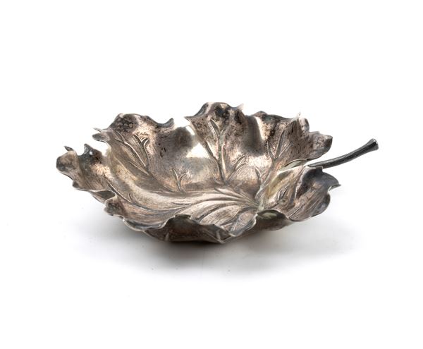GIANMARIA BUCCELLATI - Buccellati, collezione nature: ciotola leaves foglia di geranio in argento